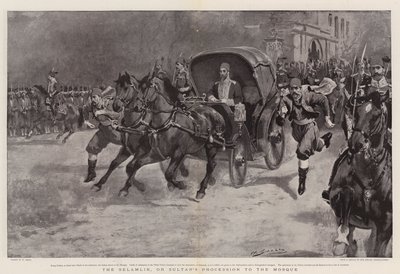 Selamlik, eller sultanens procession till moskén av William Small